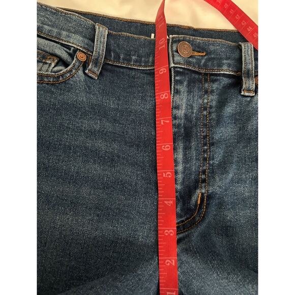 NWOT Lands' End Recover High Rise Wide Leg Indigo Jeans Size 10 Petite - Picture 12 of 15